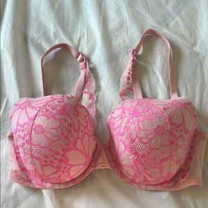 Victoria's Secret Pink Floral Lace Bra